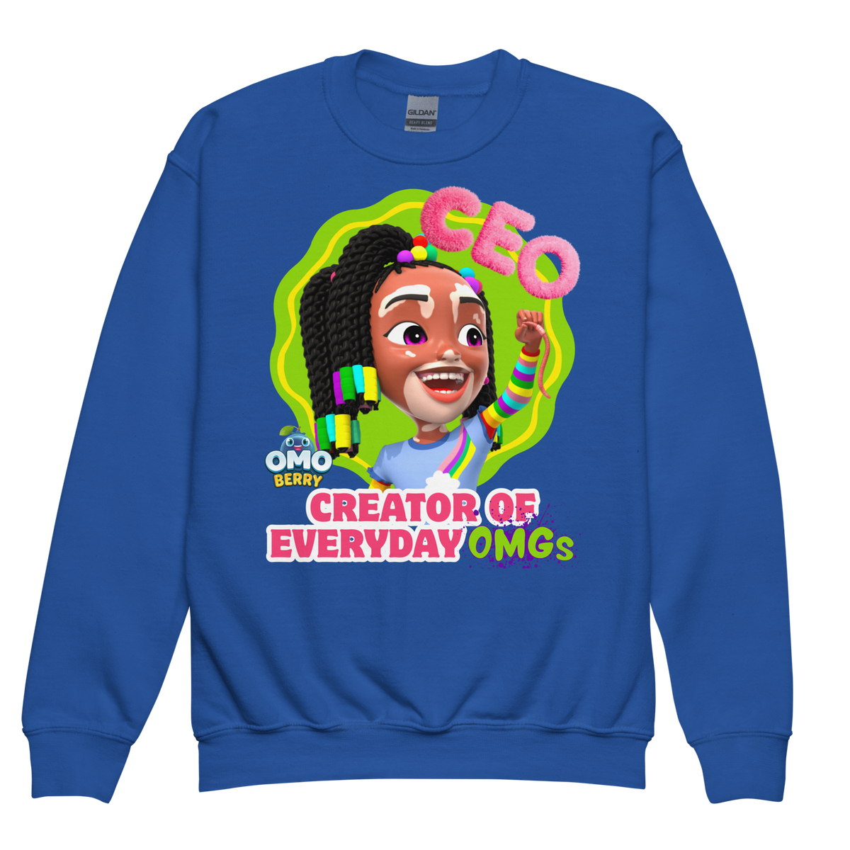 Imani CEO Youth Crewneck Sweatshirt – Omoberry