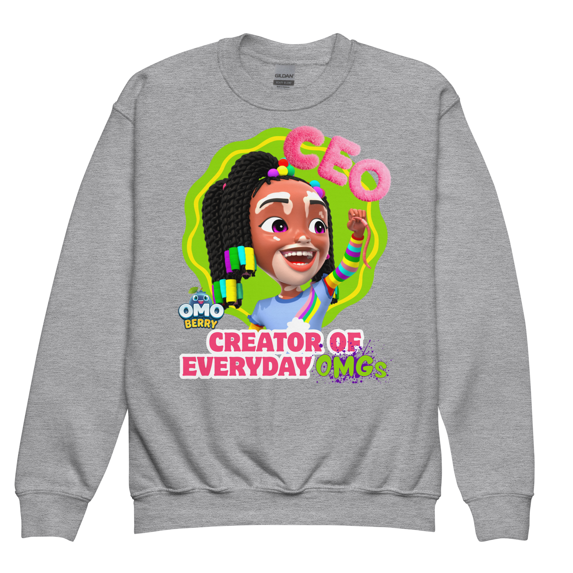 Imani CEO Youth Crewneck Sweatshirt – Omoberry